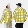 thumbnail image 6 of Easygdp Yellow Checkboard Lightweight Long Sleeve Sun Shirt Sports long-Sleeved Sun Protective Clothing, Quick Drying Breathable - Large, 6 of 9