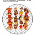 thumbnail image 2 of Grid accessory for Barbecue/Grill, 18cm/7.1 inch Barbecue Cooking Rack Stainless Steel Round Grill Rack, Stackable Cooking Cooling Rack, 2 of 5