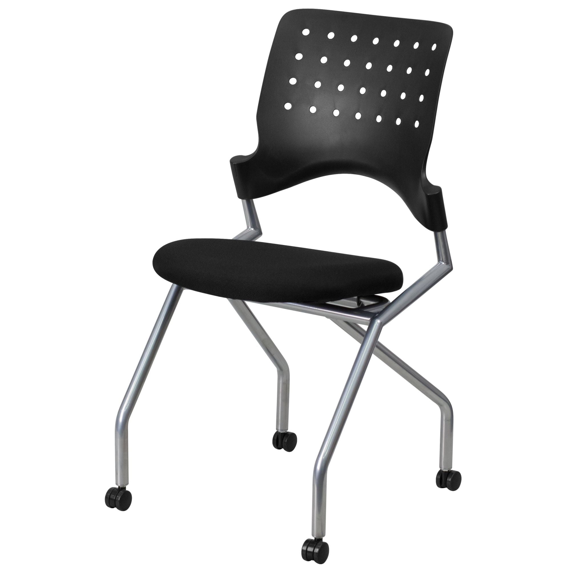 Flash Furniture Galaxy Mobile Nesting Chair with Black Fabric Seat