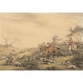 thumbnail image 2 of Samuel Howitt 14x11 Gold Ornate Wood Frame and Double Matted Museum Art Print Titled - Foxhunting; at Fault, 2 of 4