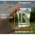 thumbnail image 4 of 2pk Etched Monogram 2.5oz Shot Glasses (Letter K) A-Z Personalized shot glass, Custom shot glasses, Set of two Shot Glasses, Initial Birthday Gift shot glass Cute, 4 of 6