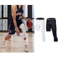 thumbnail image 1 of Collants de basket-ball, pantalons de compression 3/4 pour hommesYOUYOU, 1 of 4