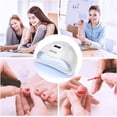 thumbnail image 2 of Lámpara UV para uñas, 80 W, para gel UV, pantalla LCD, 4 temporizadores (10/30/60/99 s), base desmontable, semipermanente, LED UV, para todo tipo de geles (blanca), 2 of 5