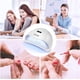thumbnail image 2 of Lámpara UV para uñas, 80 W, para gel UV, pantalla LCD, 4 temporizadores (10/30/60/99 s), base desmontable, semipermanente, LED UV, para todo tipo de geles (blanca), 2 of 5