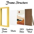 thumbnail image 2 of Gold 8x8 Picture Frame Set of 3, High Transparent Frame for 8 By 8 Square Photo Collage Canvas Poster Size Wall Mount and Tabletop Horizontally Vertically (Gold, 8 x 8 inches), 2 of 6