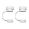 thumbnail image 7 of Pebbuoy 2Pcs Solid Color Straw Cover Food Grade BPA Free Silicone Reusable Dust-proof No Spill 10MM Tumbler Straw Tip Plug Topper Protector Cup Accessories, 7 of 7