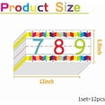 thumbnail image 2 of shiyou-12 Pcs Alphabet Bulletin Board Strips, Alphabet Chart Number Line Including ABC and 0-9 Number Bulletin Board Decorations,for Kindergarten Classroom Playroom Bedroom Decorations(Flags), 2 of 4