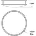 thumbnail image 2 of Access Lighting LED Flush Mount in Brushed Steel Color, 2 of 2