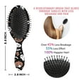 thumbnail image 6 of Accented Spooky Halloween Pattern Hair Brush,Girls Detangling Hair Brush,Glide Through Tangles with Ease for Wet & Dry Hair,8.8"X2.8", 6 of 7