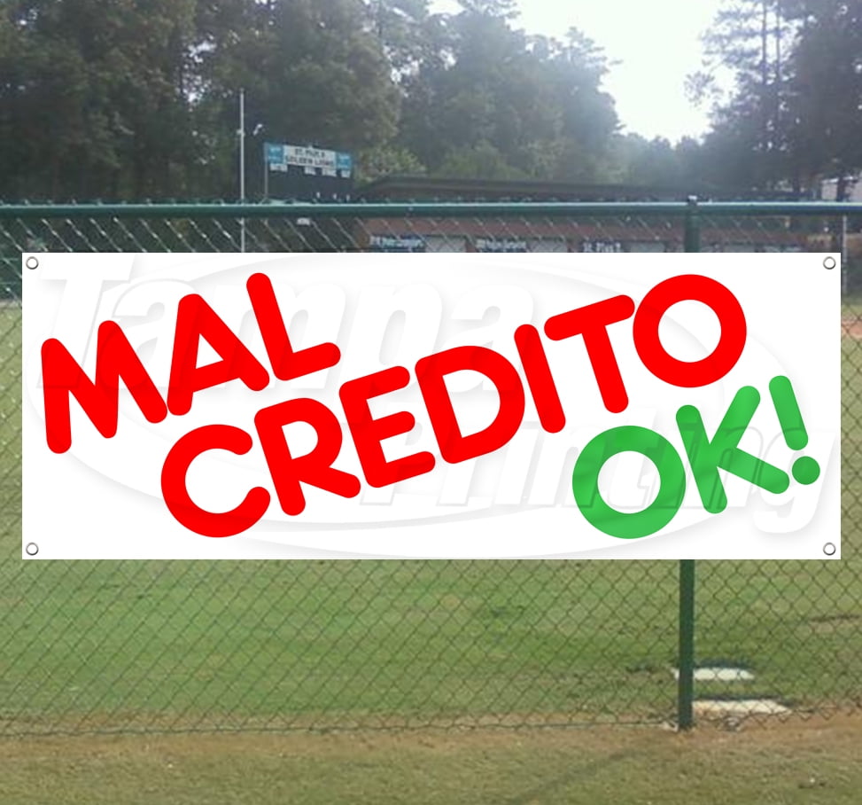 MAL CREDITO 13 oz Heavy Duty Vinyl Banner Sign with Metal Grommets Flag, New Store Advertising Many Sizes Available