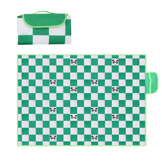 Manta de picnic con forma de panda, manta para exteriores y picnic, resistente a la arena y al agua, portátil, para playa, camping, senderismo, festivales, 200 x 150 cm