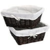 Burlington - Set of 2 Large Storage Baskets, Espresso