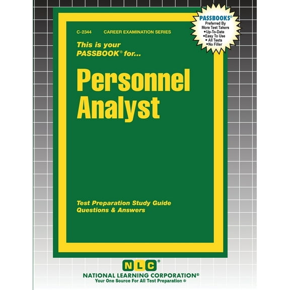Career Examination Personnel Analyst, Book 2344, (Paperback)