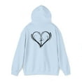 thumbnail image 3 of God is good. Heart & Cross on back. Christian Art on a Unisex Hoodie., 3 of 4
