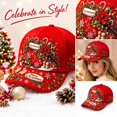 thumbnail image 2 of Basysin Christmas Printed Baseball Cap Adjustable Hat Lightweight Casual Sun Hat Breathable Outdoor Daily Headwear for Men Women Hat, 2 of 5