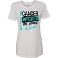 thumbnail image 3 of Inktastic Cancer Picked the Wrong Diva Ovarian Cancer Women's T-Shirt, 3 of 5