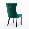 thumbnail image 6 of Green Tufted Velvet Upholstered Chair Set of 2 for Dining Room, Bedroom, Living Room, 6 of 8