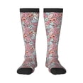 thumbnail image 2 of Lsque Cartoon Hearts Printed Crew Socks Men's Women's LightWeight Thin Casual Calf Socks ,Knee High Socks,Cotton Socks, 2 of 9