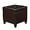 Brown, variant on Adeco Square Storage Ottoman