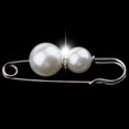 thumbnail image 3 of Alfileres de bufanda con diamantes de imitación y perlas artificiales de moda, alfiler grande en 3 colores Blanco, 3 of 9