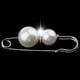 thumbnail image 3 of Alfileres de bufanda con diamantes de imitación y perlas artificiales de moda, alfiler grande en 3 colores Blanco, 3 of 9