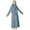 Light Blue, variant on Xiaowennn Dress For Girls Long Sleeve Prayer Dress Hijab For Kids Girls Abaya Girls Skirts