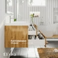 thumbnail image 5 of Eviva Surf 57" Natural Oak Modern Bathroom Vanity Set with Integrated White Acrylic Double Sink, 5 of 7
