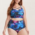 thumbnail image 4 of Plus Size Lingerie Ladies Plus Size Padded Swimwear Push Up Bikini Set Swimsuit Bathing Suit, 4 of 6