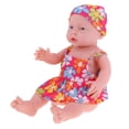 thumbnail image 1 of Muñeca de Bebé de Simulación de Vinilo Suave Perfecl 41cm Bikini de Flores y Sombrero, 1 of 8