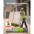thumbnail image 5 of VEVOR Drywall Cart Dolly, 1800 lbs Load Capacity, Steel Panel Dolly with 4 Swivel Casters & Expandable Deck, Foldable Panel Truck Cart with Tie-Down Strap for Handling Plywood, Plasterboard, Glass, 5 of 10