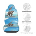 thumbnail image 3 of Lsque Elephant Giraffe Pattern Car Seat Covers for Front Seats , Waterproof Seat Covers for Cars, Sporty Front Seat Covers,Car Seat Cover Protector Front Seats, 3 of 5