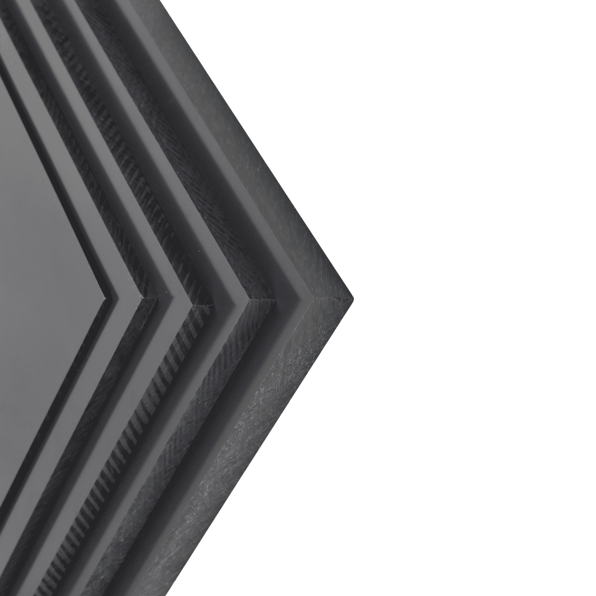 1" x 24" x 24" Gray Color PVC Sheet Plastic Polyvinyl Chloride Panel Plate 
