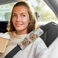 thumbnail image 6 of 2-Pack Seat Belt Covers with Flannel Seatbelt Shoulder Strap Case Adjustable Straps Soft Padding for Car Dog and Letter Envelopes Pattern Small, 6 of 8