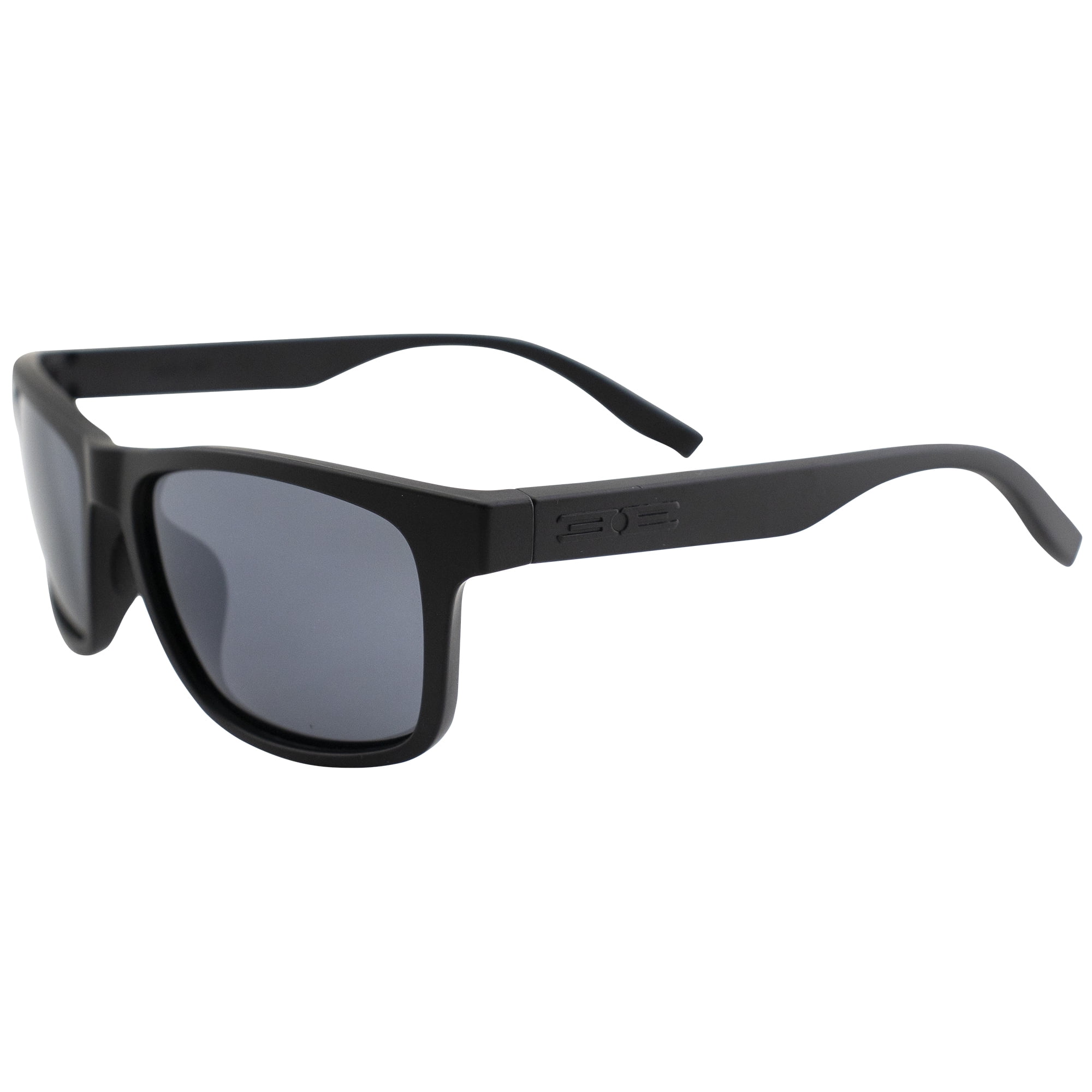 Epoch Delta 2 Watersports Fishing Sunglasses Black Frame with Polarized Super-Hydrophobic Smoke Lens UV Protection