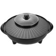 thumbnail image 6 of LOVIVER Electric Grill and Hot Pot 2 in 1 Portable Cookware Round Multifunctional Korean BBQ for Family Indoor Picnic Camping Outdoor 36cm, 6 of 8