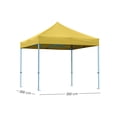 thumbnail image 2 of Ilios Innova | Toldo Plegable Amarillo 3x3 Carpa para Exteriores Resistente al Clima, Impermeable, Estructura de Hierro y Tela Oxford 600D., 2 of 9