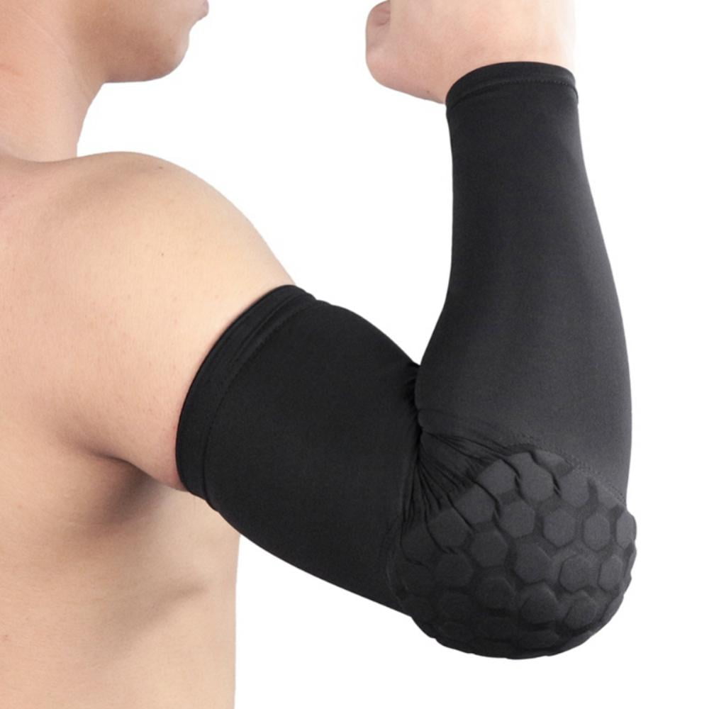 Arm Sleeve Elbow Pad Protection Compression Basketball Sports Baseball Football 