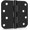 Matte Black, variant on 3 Pack 4 inch Oil Rubbed Bronze Door Hinges Exterior Door Hinges - Residential Hinges for Interior and Exterior Doors, 5/8" Radius Corners, Iron