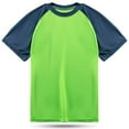 thumbnail image 2 of Kanu Surf T-Shirt de Bain à Manches Courtes UPF 50+ pour Garçons, Contraste Vert, 2T, 2 of 4