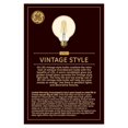 thumbnail image 4 of GE Lighting 33543 LED Vintage Light Bulb, G30, Warm White, Amber Bulb, 400 Lumens, 5.5-Watt - Quantity 4, 4 of 4