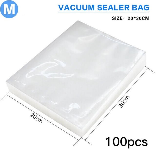 Sacs pour Scelleuse sous Vide, Sacs Alimentaires de Qualité Commerciale Robustes pour Cuisson sous Vide, Résistants aux Perforations et Sans Bpa, Parfaits pour l'Entreposage de la Viande et la Préparation des Repas, 100 Unités