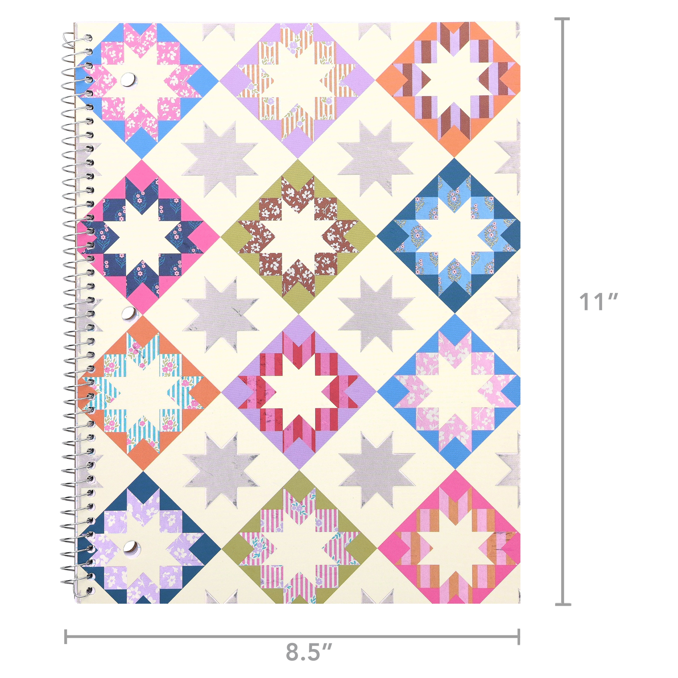 Cuaderno de 1 materia Pen+Gear de rayado universitario, 8" x 10.5", estampado multicolor, 80 hojas 5