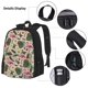 thumbnail image 3 of Disketp Tropical Mask Flamingo Mochila Estampada de Gran Capacidad con Lonchera y Estuche, Set de 3 Piezas para Estudiantes, 3 of 7