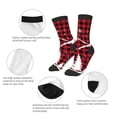 thumbnail image 3 of Rateoe Christmas Tree Buffalo Plaid Pattern Children's Socks, Socks Gifts ,kids Crew Soft Cotton Socks , Moisture-Wicking, Durable, Ideal for Daily Wear & Sports, 3 of 5