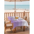 thumbnail image 6 of Outdoor Tablecloth with Umbrella Hole, Purple White Ombre Spillproof Waterproof Outdoor Table Cover, Modern Romantic Gradient Stripes Patio Tablecloths for Party Picnic Camping, Rectangle 54"x80", 6 of 9