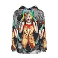 thumbnail image 7 of Harley Quinn Sweatshirt For Womens Fashion Hoodies Pullover Athletic Daily Hoody Hooded Clothing Gift Medium, 7 of 7