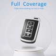 thumbnail image 7 of Key Fob Cover Compatible with Toyota Highlander Sequoia Avalon Camry Corolla RAV4 2012-2019 4 Button Keychain Case Holder Protector,Black, 7 of 7