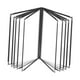 thumbnail image 2 of Porta libros de menú Esquinas de metal Porta menús tamaño carta Carpeta de menú transparente Menú 10 Página 20 Ver, 2 of 8