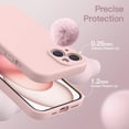 thumbnail image 6 of JETech Magnetic Silicone Case for iPhone 15 6.1-Inch, Compatible with MagSafe, Phone Cover with Camera Lens Full Protection (Pink), 6 of 6