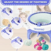Knitting Machines 48 Needles,Smart Knitting Crochet Machine, Knitting Crochet Machine with Row Counter,Weaving Loom Machine Kit for Adults,DIY Board Rotating Double Knit Kit